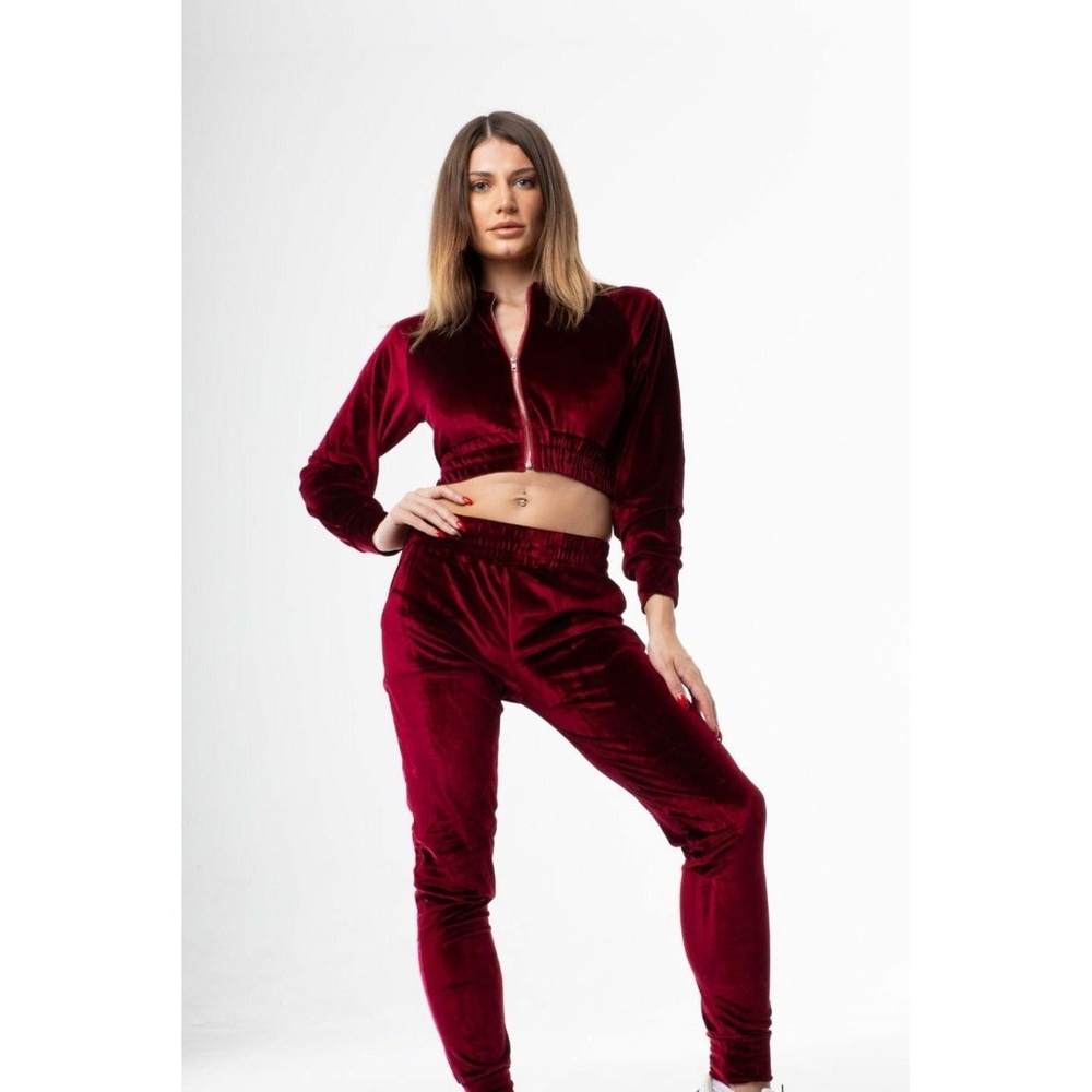Velour Jacket and Pant Set